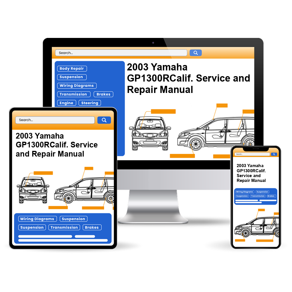 2003 Yamaha GP1300RCalif. Service and Repair Manual