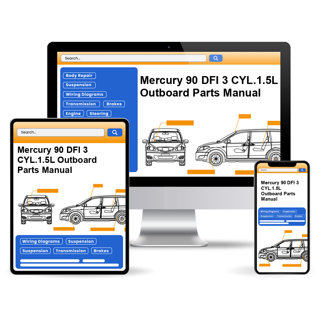 Mercury 90 DFI 3 CYL.1.5L Outboard Parts Manual