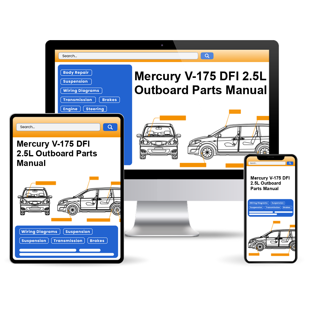 Mercury V-175 DFI 2.5L Outboard Parts Manual
