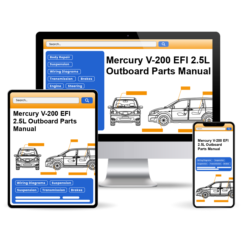 Mercury V-200 EFI 2.5L Outboard Parts Manual